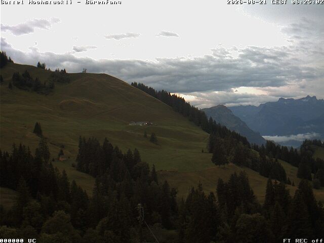 Archiv Foto Webcam Bärenfang, Hochstuckli Sattel