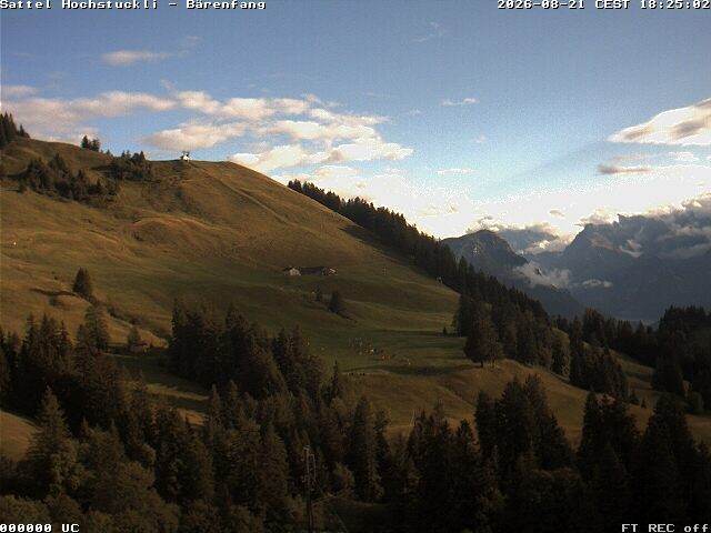 Archiv Foto Webcam Bärenfang, Hochstuckli Sattel