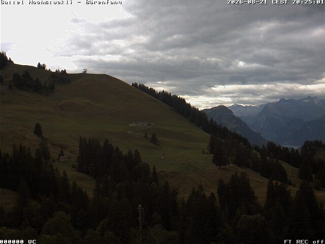 Archiv Foto Webcam Bärenfang, Hochstuckli Sattel