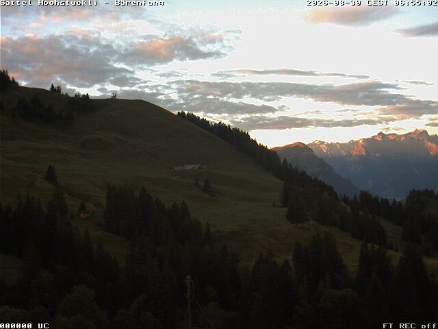 Archiv Foto Webcam Bärenfang, Hochstuckli Sattel