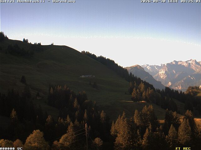 Archiv Foto Webcam Bärenfang, Hochstuckli Sattel