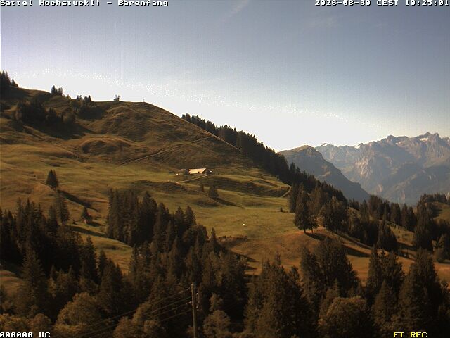 Archiv Foto Webcam Bärenfang, Hochstuckli Sattel