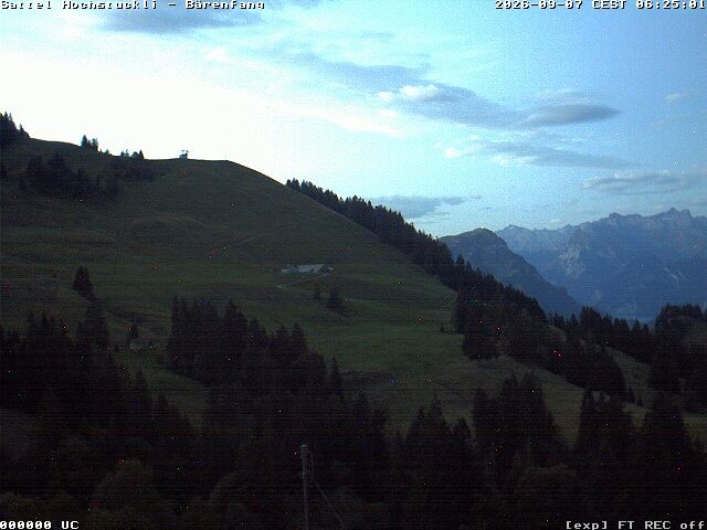 Archiv Foto Webcam Bärenfang, Hochstuckli Sattel