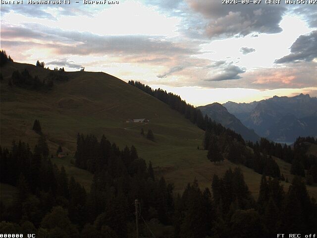 Archiv Foto Webcam Bärenfang, Hochstuckli Sattel