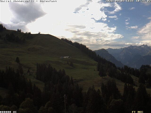 Archiv Foto Webcam Bärenfang, Hochstuckli Sattel