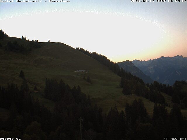 Archiv Foto Webcam Bärenfang, Hochstuckli Sattel