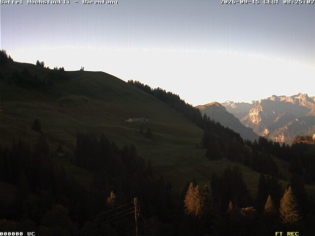 Archiv Foto Webcam Bärenfang, Hochstuckli Sattel