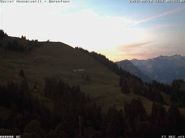 Archiv Foto Webcam Bärenfang, Hochstuckli Sattel