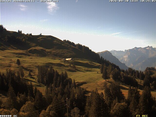 Archiv Foto Webcam Bärenfang, Hochstuckli Sattel