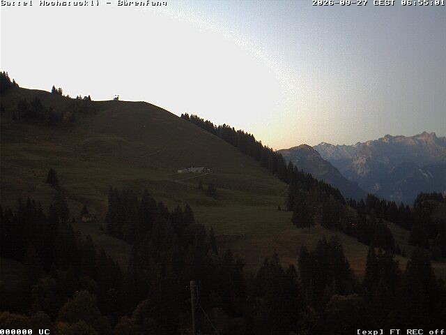 Archiv Foto Webcam Bärenfang, Hochstuckli Sattel