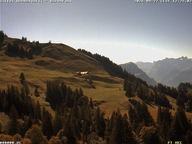 Archiv Foto Webcam Bärenfang, Hochstuckli Sattel