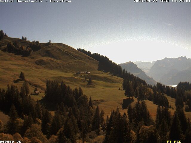 Archiv Foto Webcam Bärenfang, Hochstuckli Sattel