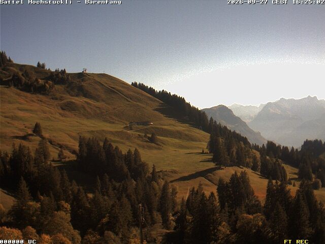 Archiv Foto Webcam Bärenfang, Hochstuckli Sattel
