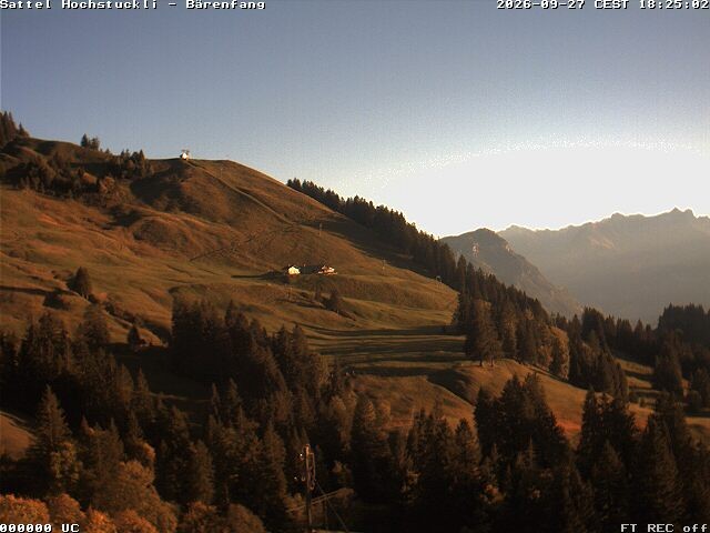 Archiv Foto Webcam Bärenfang, Hochstuckli Sattel