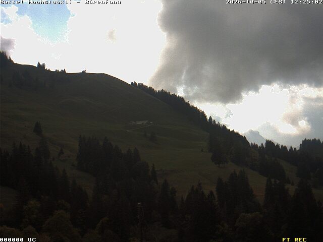 Archived image Webcam mountain restaurant Bärenfang, Hochstuckli Sattel