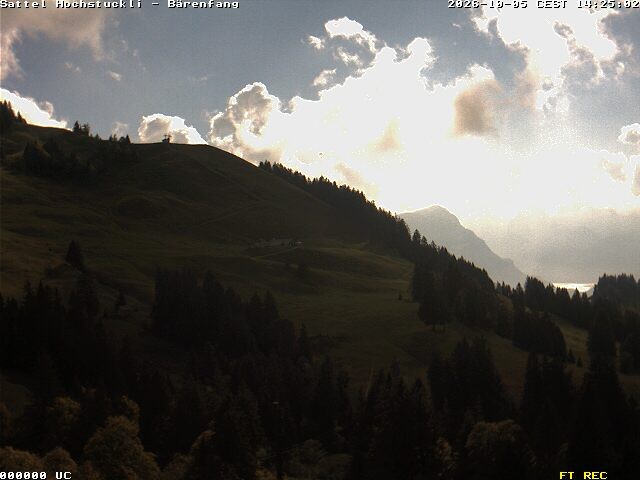 Archived image Webcam mountain restaurant Bärenfang, Hochstuckli Sattel