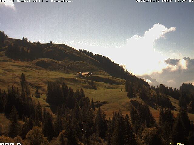 Archived image Webcam mountain restaurant Bärenfang, Hochstuckli Sattel