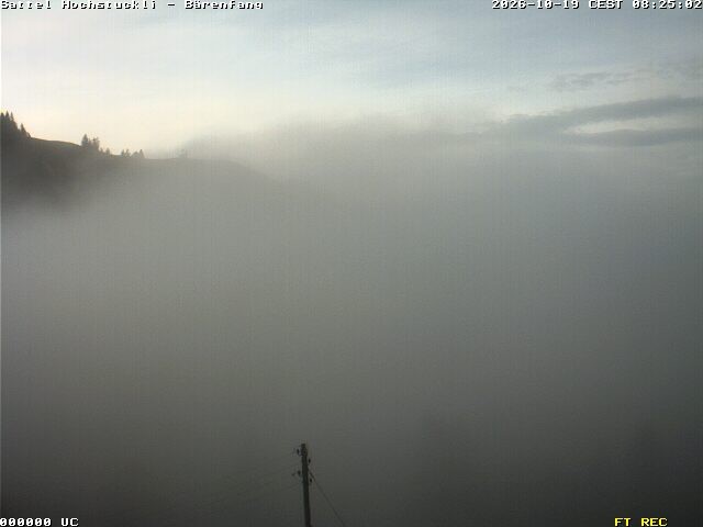Archived image Webcam mountain restaurant Bärenfang, Hochstuckli Sattel