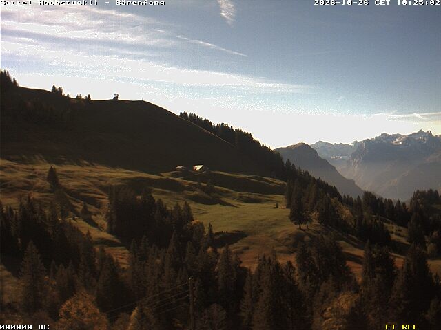 Archived image Webcam mountain restaurant Bärenfang, Hochstuckli Sattel