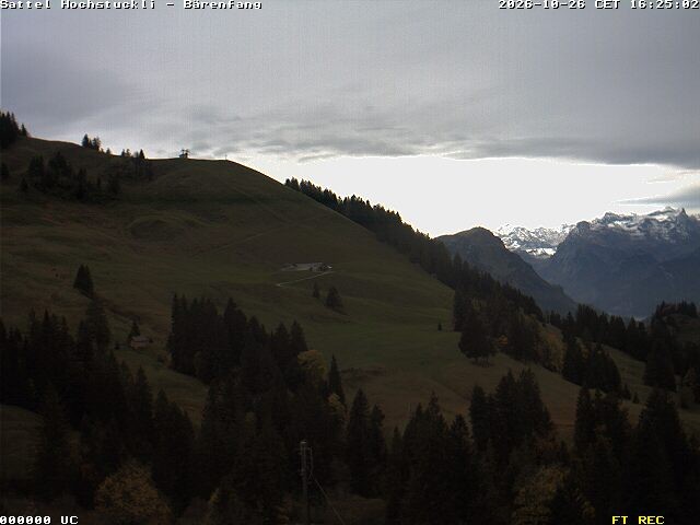 Archiv Foto Webcam Bärenfang, Hochstuckli Sattel