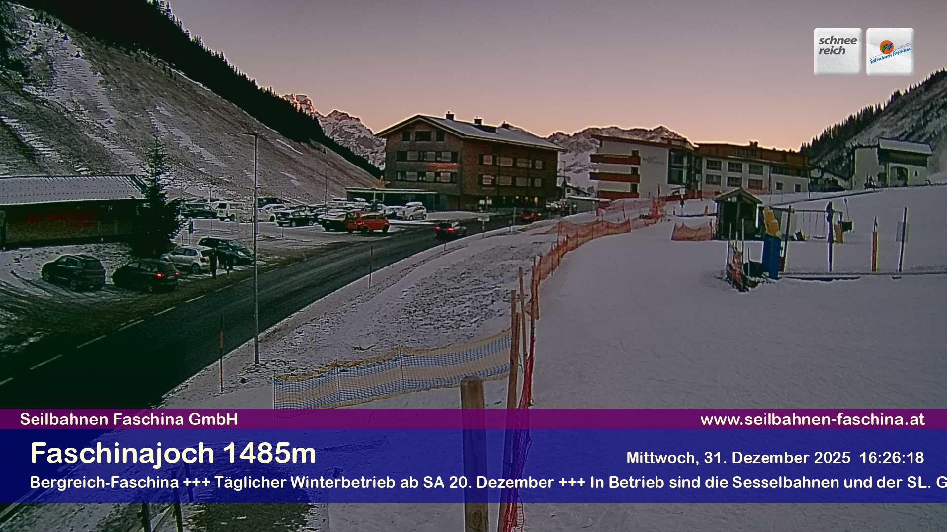 Archiv Foto Webcam Faschinapass, Stafelalpbahn