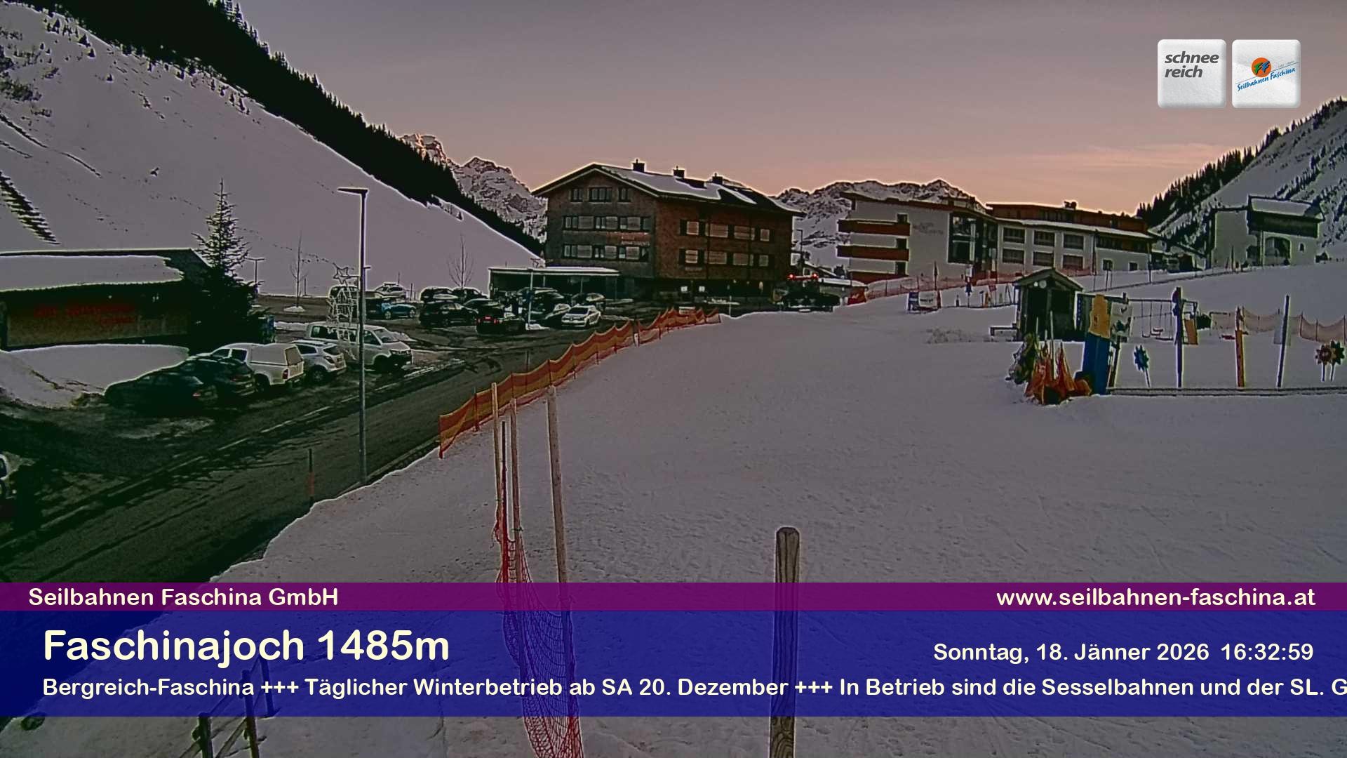 Archiv Foto Webcam Faschinapass, Stafelalpbahn
