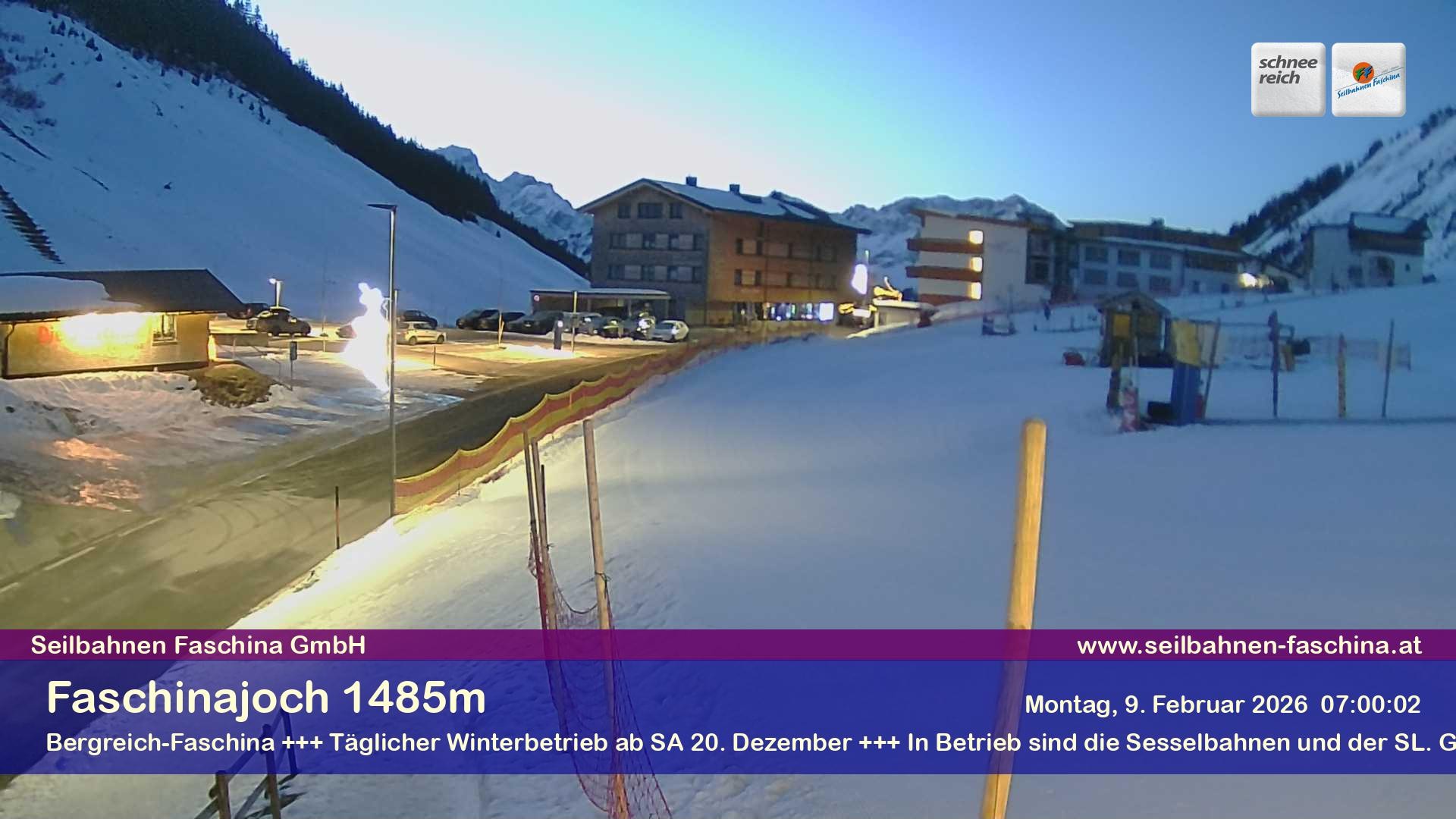 Archiv Foto Webcam Faschinapass, Stafelalpbahn