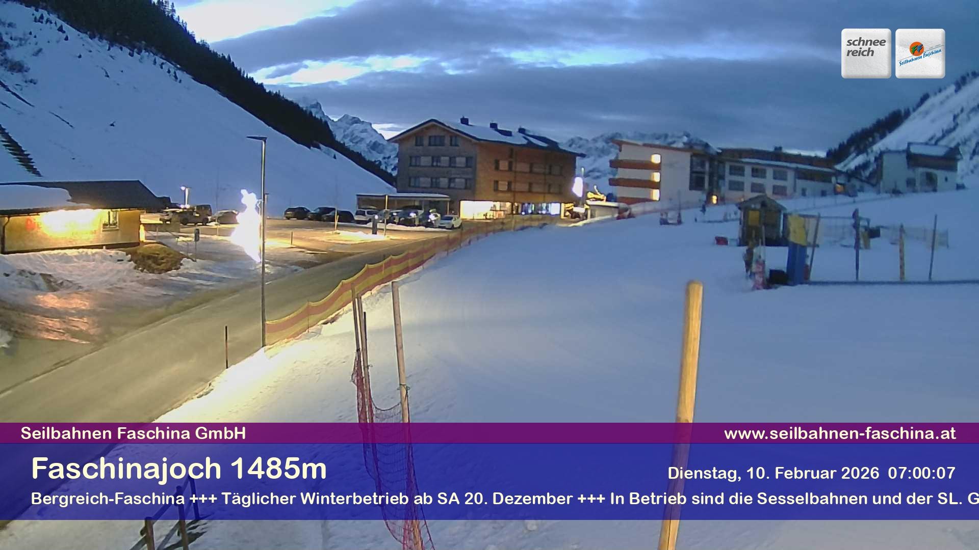 Archiv Foto Webcam Faschinapass, Stafelalpbahn