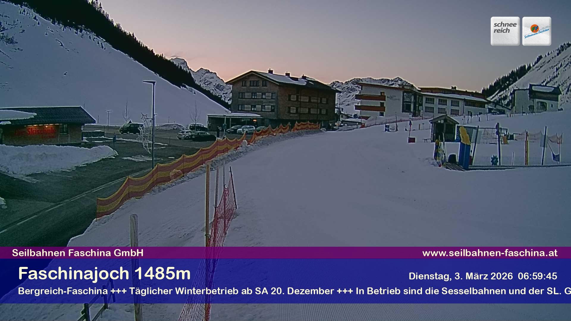 Archiv Foto Webcam Faschinapass, Stafelalpbahn