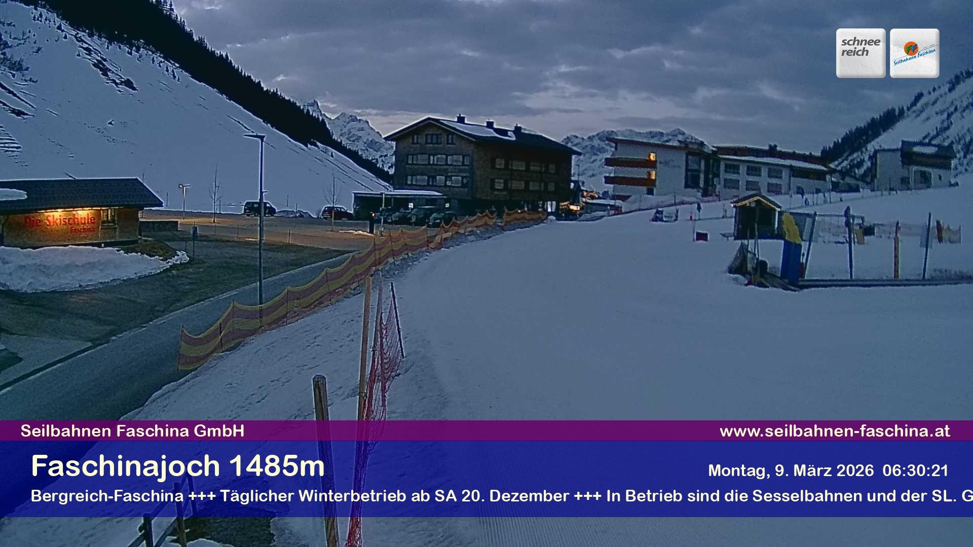 Archiv Foto Webcam Faschinapass, Stafelalpbahn