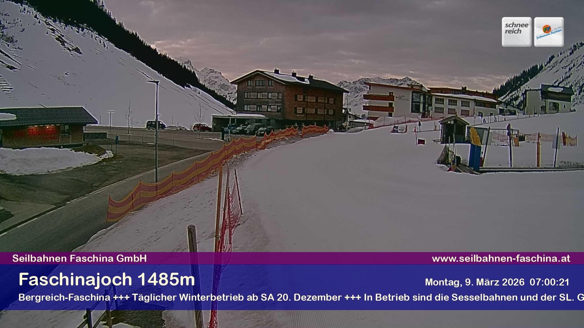 Archiv Foto Webcam Faschinapass, Stafelalpbahn