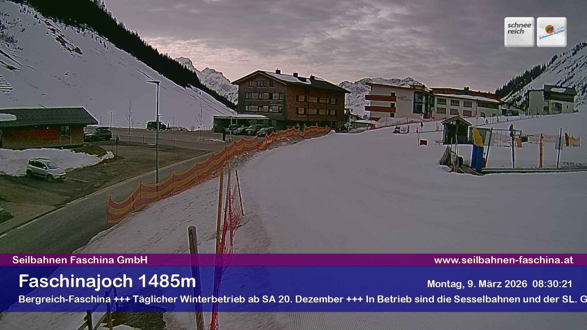 Archiv Foto Webcam Faschinapass, Stafelalpbahn