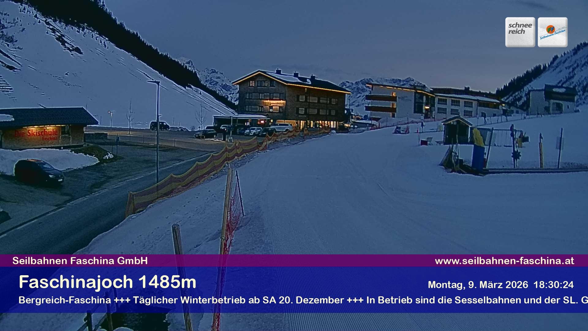 Archiv Foto Webcam Faschinapass, Stafelalpbahn