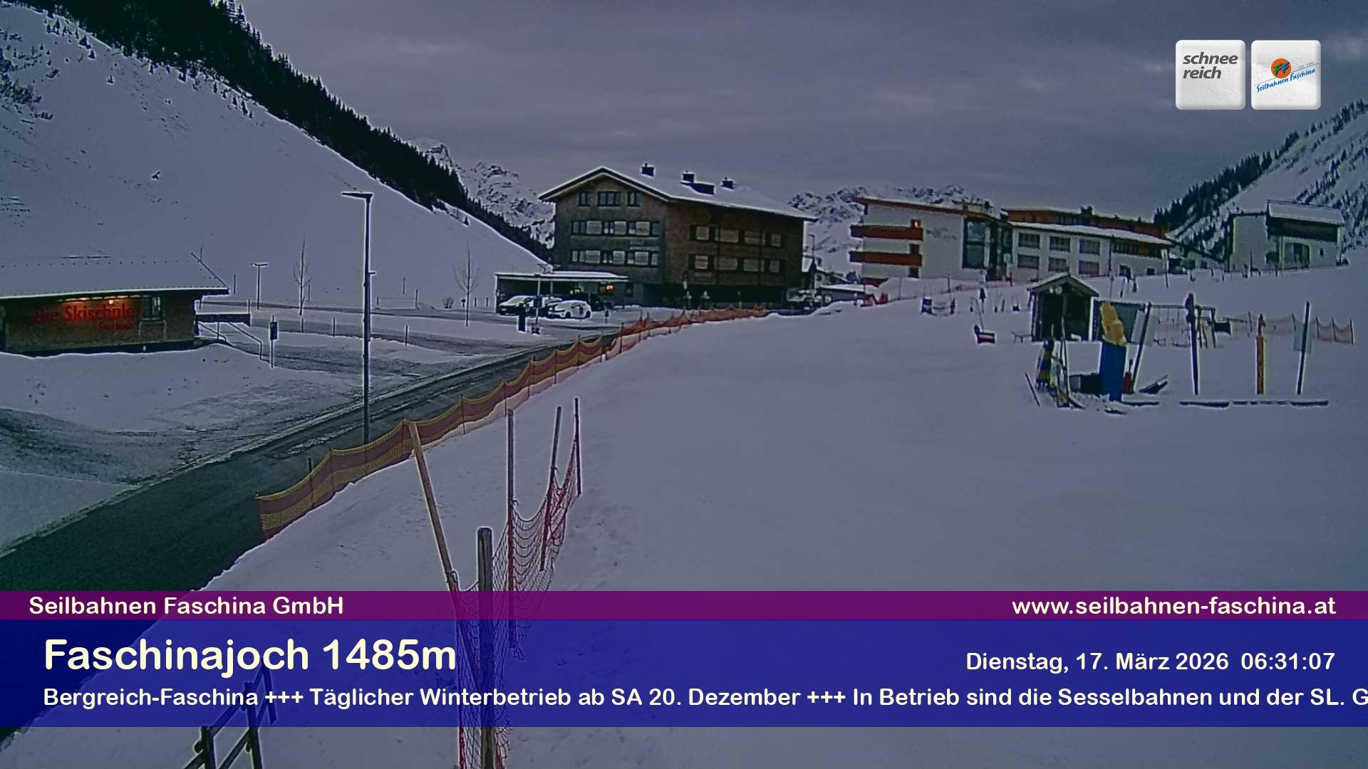 Archiv Foto Webcam Faschinapass, Stafelalpbahn
