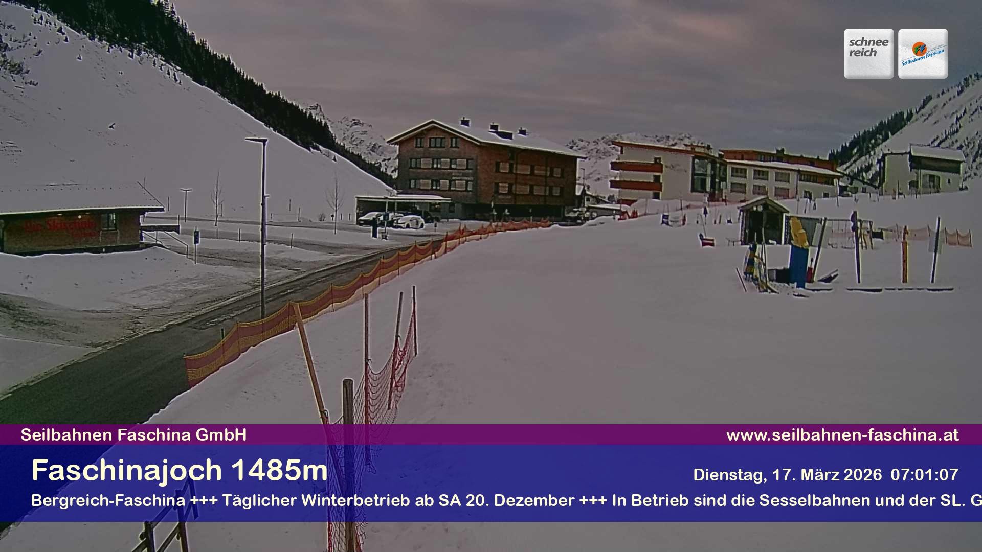 Archiv Foto Webcam Faschinapass, Stafelalpbahn
