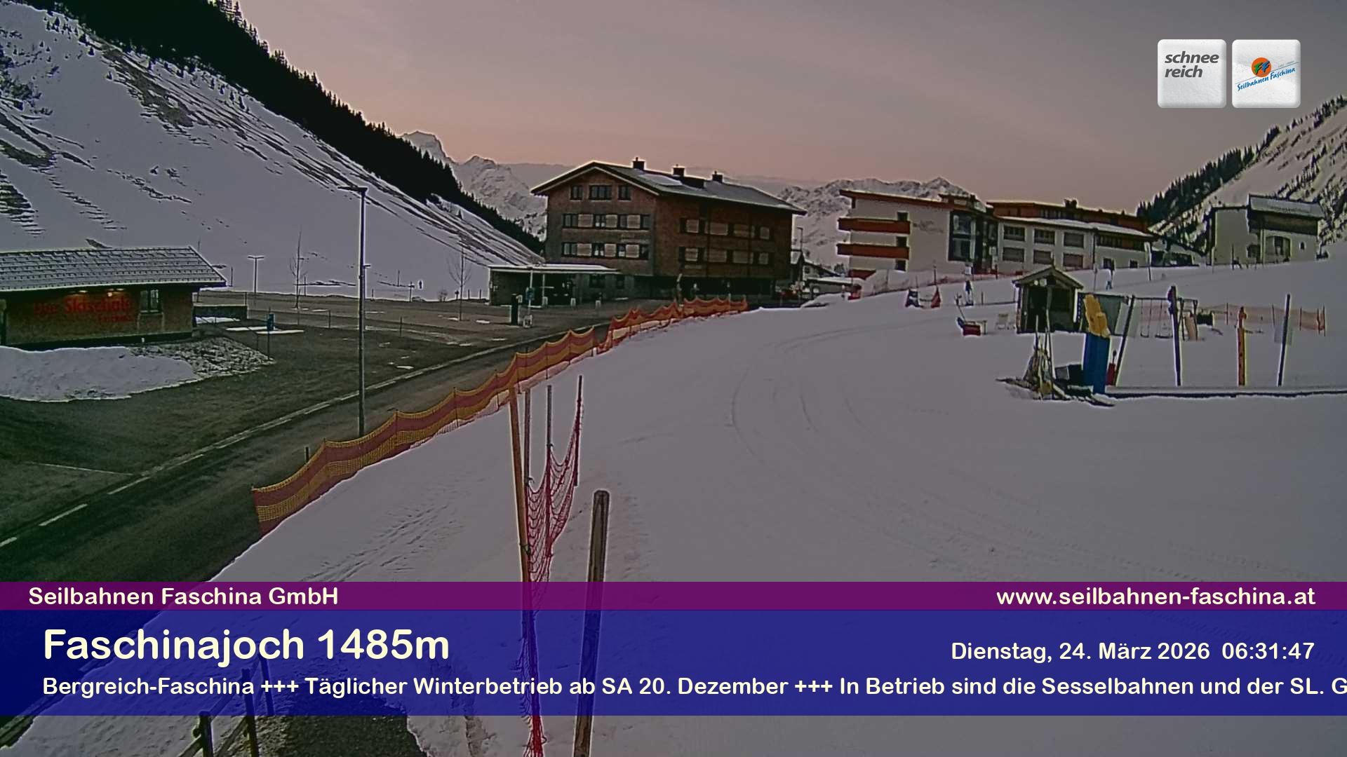 Archiv Foto Webcam Faschinapass, Stafelalpbahn