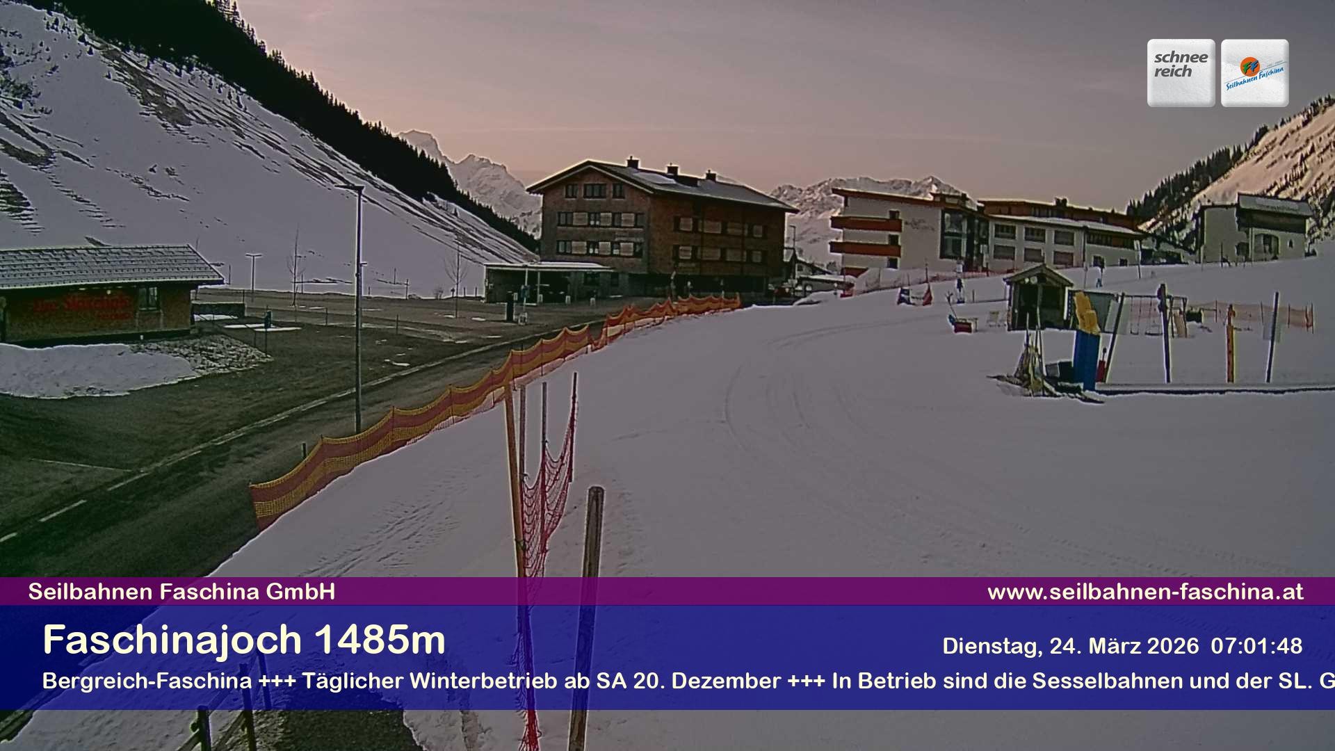 Archiv Foto Webcam Faschinapass, Stafelalpbahn