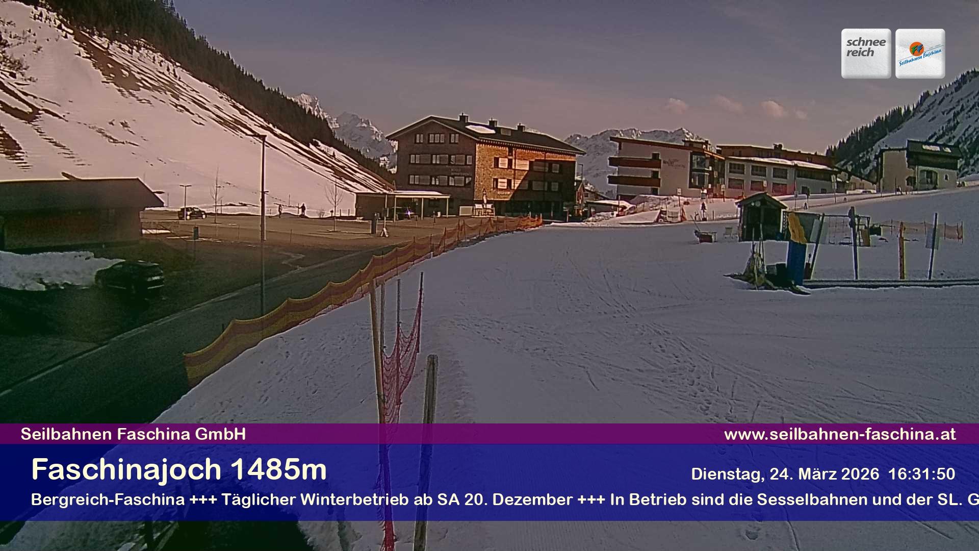 Archiv Foto Webcam Faschinapass, Stafelalpbahn