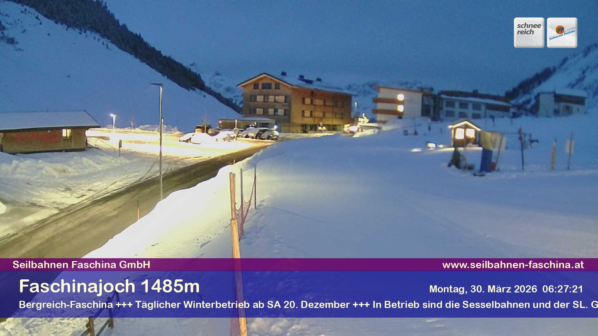 Archiv Foto Webcam Faschinapass, Stafelalpbahn