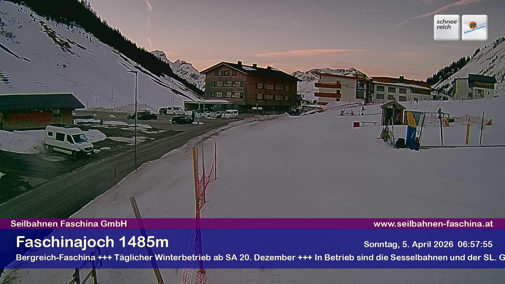Archiv Foto Webcam Faschinapass, Stafelalpbahn