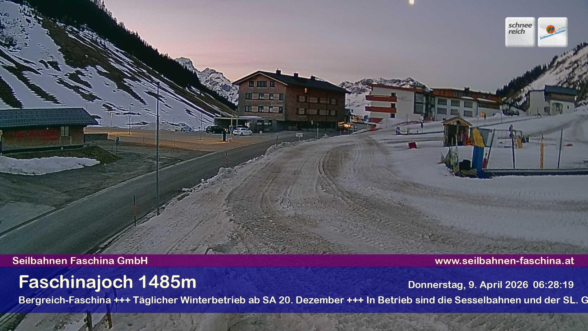 Archiv Foto Webcam Faschinapass, Stafelalpbahn