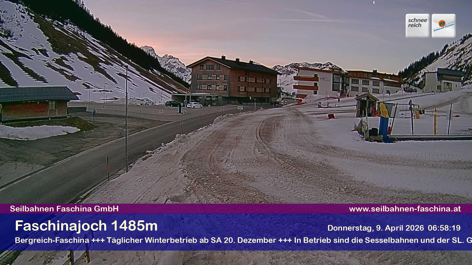 Archiv Foto Webcam Faschinapass, Stafelalpbahn
