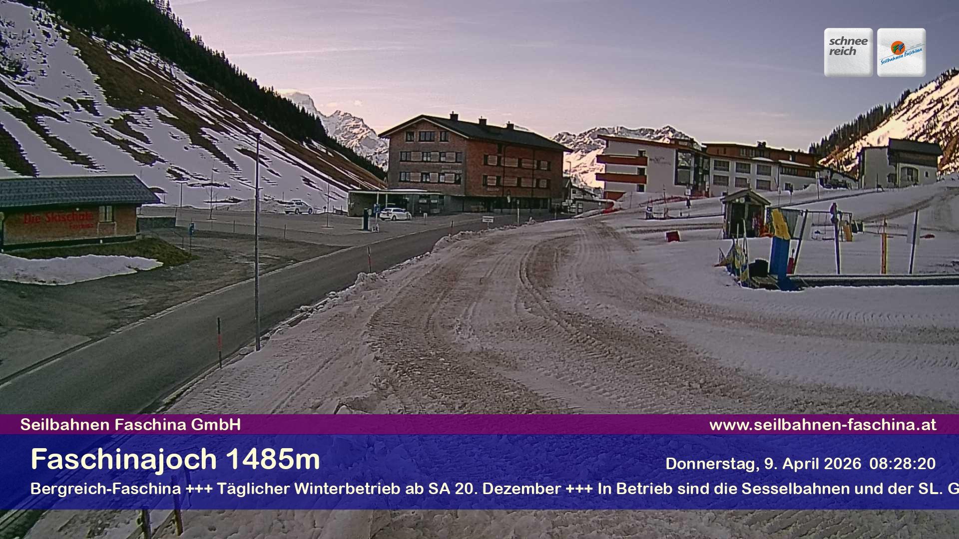 Archiv Foto Webcam Faschinapass, Stafelalpbahn