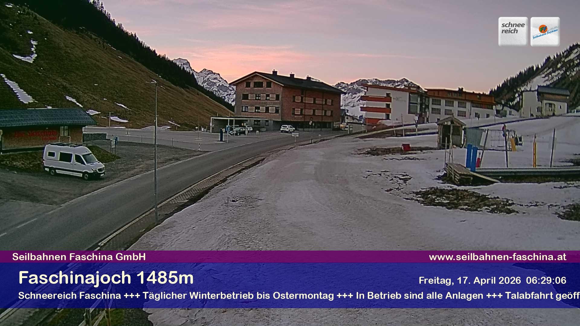 Archiv Foto Webcam Faschinapass, Stafelalpbahn