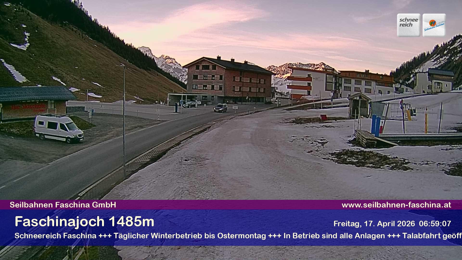 Archiv Foto Webcam Faschinapass, Stafelalpbahn