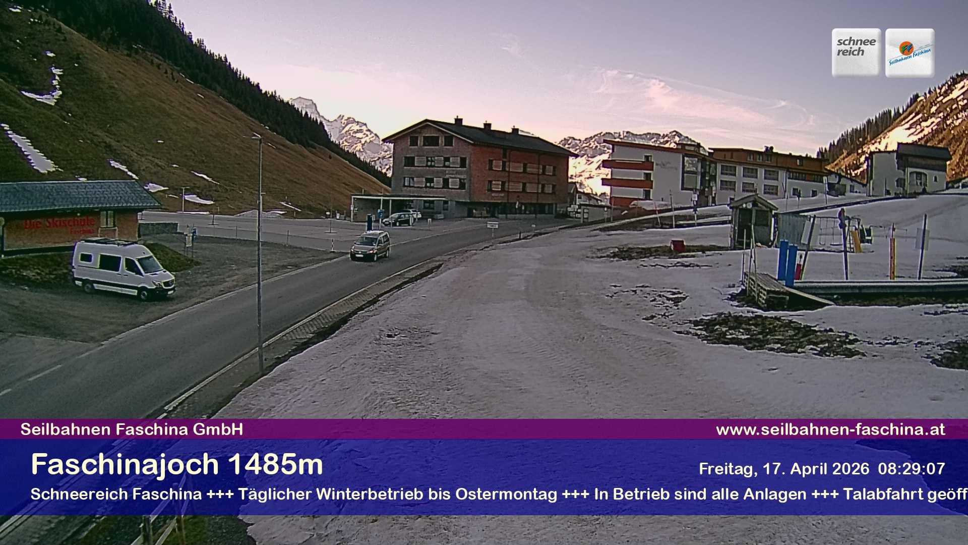 Archiv Foto Webcam Faschinapass, Stafelalpbahn