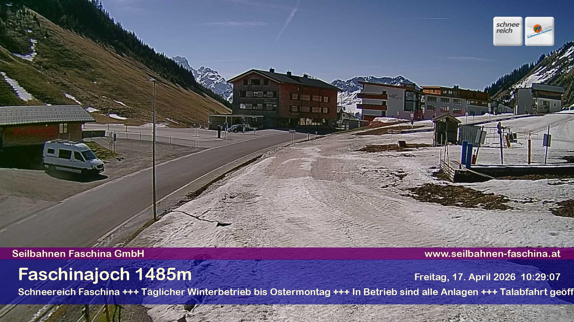 Archiv Foto Webcam Faschinapass, Stafelalpbahn