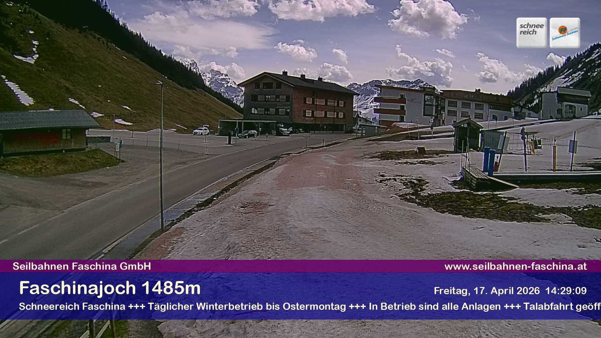 Archiv Foto Webcam Faschinapass, Stafelalpbahn