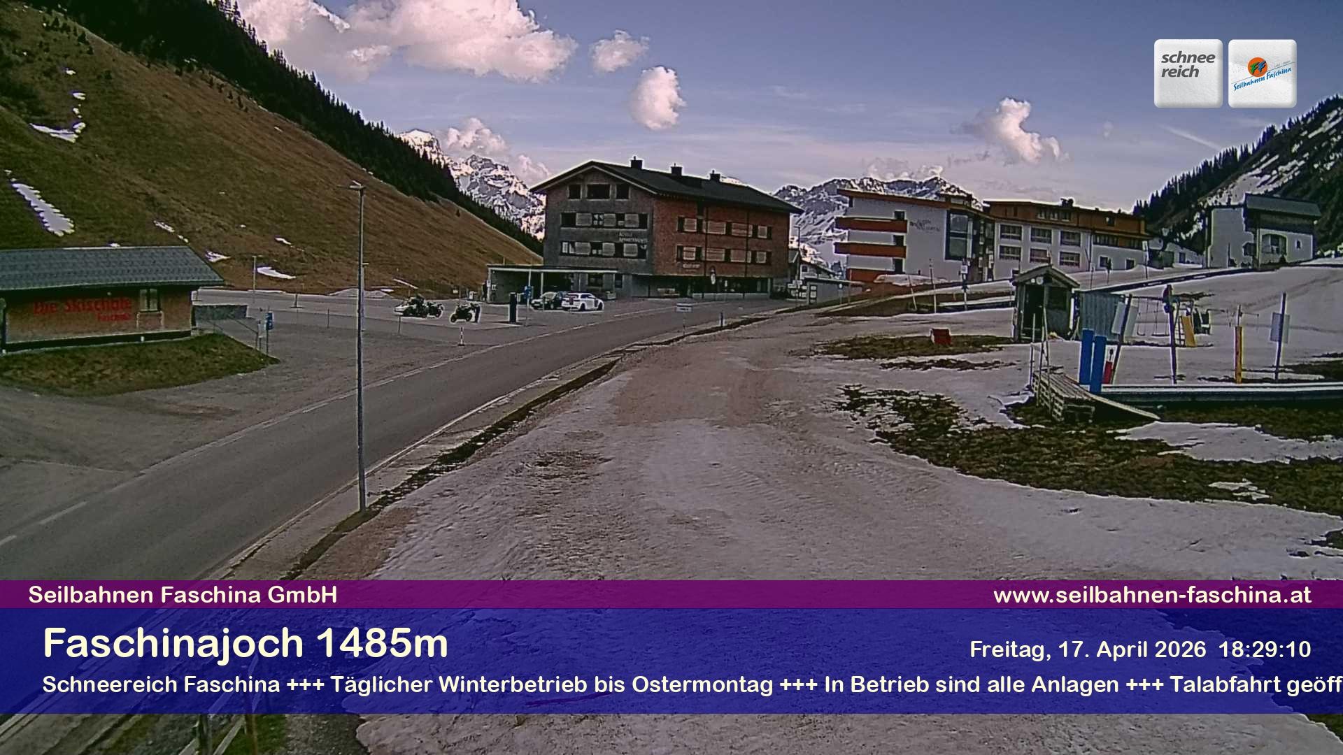 Archiv Foto Webcam Faschinapass, Stafelalpbahn