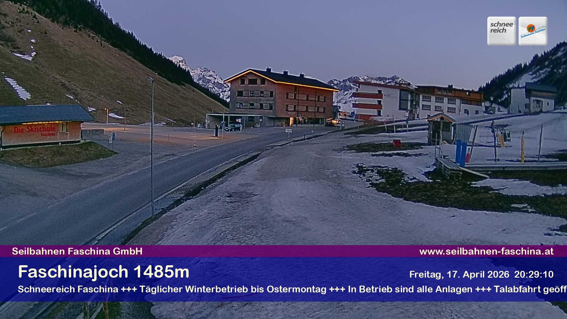 Archiv Foto Webcam Faschinapass, Stafelalpbahn